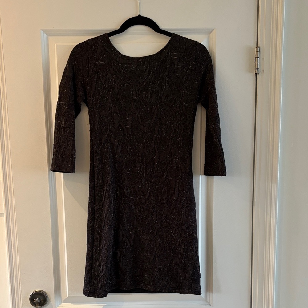 BACKLESS Mini Black Dress (extremely fitted)